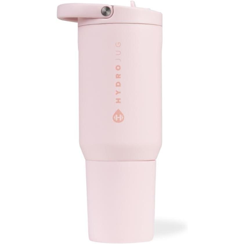imageHydroJug Sport  Stainless Steel Tumbler with Straw Vacuum Insulated 32oz Leakproof Water Bottle Ergonomic Design Reusable Dishwasher Safe Rubber Base Durable for Gym or Outdoors BlackPink Sand