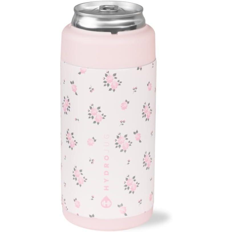 imageHydroJug Standard Can Cooler  2in1 Insulated Can Cooler Cup  Stainless Steel Can Holder with NonSlip Rubber Base  ScrewTop Lid  Dishwasher Safe  12oz SageWildrose