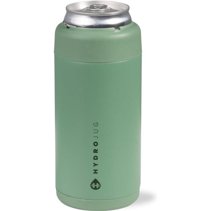 imageHydroJug Standard Can Cooler  2in1 Insulated Can Cooler Cup  Stainless Steel Can Holder with NonSlip Rubber Base  ScrewTop Lid  Dishwasher Safe  12oz SageSage