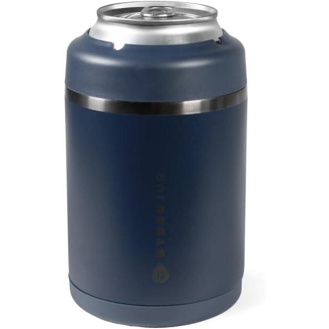 imageHydroJug Standard Can Cooler  2in1 Insulated Can Cooler Cup  Stainless Steel Can Holder with NonSlip Rubber Base  ScrewTop Lid  Dishwasher Safe  12oz SageMidnight