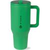 imageHydroJug Traveler  40 oz Water Bottle with Handle ampamp Flip Straw  Fits in Cup Holder Leak Resistant TumblerReusable Insulated Stainless Steel ampamp Rubber Base  Gifts for Women ampamp Men BlackClover