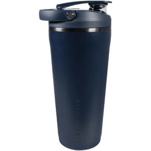 imageHydroJug 24 oz New Stainless Steel Shaker  Insulated Leakproof BPAFree with Silent Mixing Grate  No Clumps No Noise  Premium Shaker for Fitness Sports ampamp Everyday Use Black LeopardMidnight