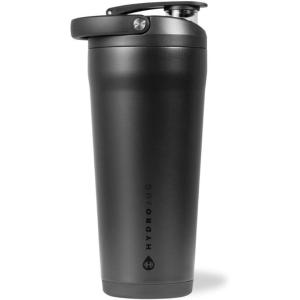 imageHydroJug 24 oz New Stainless Steel Shaker  Insulated Leakproof BPAFree with Silent Mixing Grate  No Clumps No Noise  Premium Shaker for Fitness Sports ampamp Everyday Use Black LeopardBlack