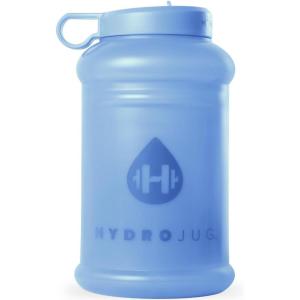 imageHydroJug Half Gallon Water Bottle 73oz  Refillable Reusable Jug With Carry Handle  Leakproof Guarantee  Great For OnTheGo Hydration  Dishwasher Safe BPA Free Light Blue Pro Jug V2Light Blue
