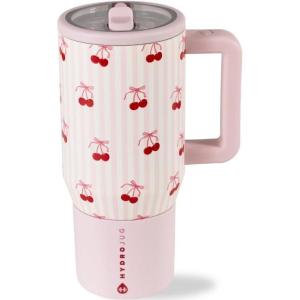 imageHydroJug Kids  20 oz Insulated Kids Water Bottle with Flip Straw ampamp Handle  LeakProof ampamp Durable  Perfect for School Sports Lunch Travel ampamp Camp BowsSweet Cherry