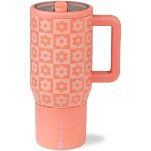 imageHydroJug Kids  20 oz Insulated Kids Water Bottle with Flip Straw ampamp Handle  LeakProof ampamp Durable  Perfect for School Sports Lunch Travel ampamp Camp BowsDaisy Checkers