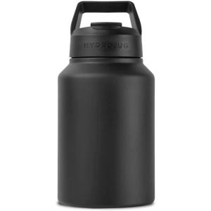 imageHydroJug Sport  Stainless Steel Tumbler with Straw Vacuum Insulated 64oz Leakproof Water Bottle Ergonomic Design Reusable Dishwasher Safe Rubber Base Durable for Gym or Outdoors Light BlueBlack