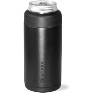imageHydroJug Standard Can Cooler  2in1 Insulated Can Cooler Cup  Stainless Steel Can Holder with NonSlip Rubber Base  ScrewTop Lid  Dishwasher Safe  12oz SageBlack