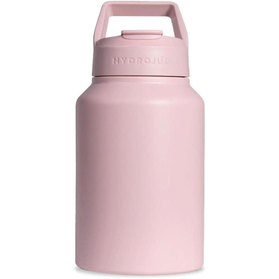 imageHydroJug Sport  Stainless Steel Tumbler with Straw Vacuum Insulated 64oz Leakproof Water Bottle Ergonomic Design Reusable Dishwasher Safe Rubber Base Durable for Gym or Outdoors Pink SandPink Sand