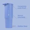 imageHydroJug Sport  Stainless Steel Tumbler with Straw Vacuum Insulated 40oz Leakproof Water Bottle Ergonomic Design Reusable Dishwasher Safe Rubber Base Durable for Gym or Outdoors Alumni RedLight Blue