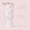 imageHydroJug Sport  Stainless Steel Tumbler with Straw Vacuum Insulated 40oz Leakproof Water Bottle Ergonomic Design Reusable Dishwasher Safe Rubber Base Durable for Gym or Outdoors Alumni RedWildrose