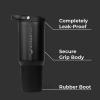 imageHydroJug Sport  Stainless Steel Tumbler with Straw Vacuum Insulated 40oz Leakproof Water Bottle Ergonomic Design Reusable Dishwasher Safe Rubber Base Durable for Gym or Outdoors Alumni RedBlack