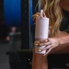 imageHydroJug Sport  Stainless Steel Tumbler with Straw Vacuum Insulated 40oz Leakproof Water Bottle Ergonomic Design Reusable Dishwasher Safe Rubber Base Durable for Gym or Outdoors Alumni RedPink Sand