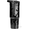 imageHydroJug Sport  Stainless Steel Tumbler with Straw Vacuum Insulated 40oz Leakproof Water Bottle Ergonomic Design Reusable Dishwasher Safe Rubber Base Durable for Gym or Outdoors Alumni RedBlack Leopard