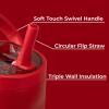 imageHydroJug Sport  Stainless Steel Tumbler with Straw Vacuum Insulated 40oz Leakproof Water Bottle Ergonomic Design Reusable Dishwasher Safe Rubber Base Durable for Gym or Outdoors Alumni RedAlumni Red