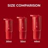 imageHydroJug Sport  Stainless Steel Tumbler with Straw Vacuum Insulated 40oz Leakproof Water Bottle Ergonomic Design Reusable Dishwasher Safe Rubber Base Durable for Gym or Outdoors Alumni RedAlumni Red