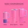 imageHydroJug Sport  Stainless Steel Tumbler with Straw Vacuum Insulated 40oz Leakproof Water Bottle Ergonomic Design Reusable Dishwasher Safe Rubber Base Durable for Gym or Outdoors Alumni RedPink Sugar