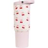 imageHydroJug Sport  Stainless Steel Tumbler with Straw Vacuum Insulated 40oz Leakproof Water Bottle Ergonomic Design Reusable Dishwasher Safe Rubber Base Durable for Gym or Outdoors Alumni RedSweet Cherry