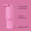 imageHydroJug Sport  Stainless Steel Tumbler with Straw Vacuum Insulated 40oz Leakproof Water Bottle Ergonomic Design Reusable Dishwasher Safe Rubber Base Durable for Gym or Outdoors Alumni RedTaffy