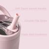 imageHydroJug Sport  Stainless Steel Tumbler with Straw Vacuum Insulated 40oz Leakproof Water Bottle Ergonomic Design Reusable Dishwasher Safe Rubber Base Durable for Gym or Outdoors Alumni RedPink Sand
