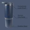 imageHydroJug Sport  Stainless Steel Tumbler with Straw Vacuum Insulated 40oz Leakproof Water Bottle Ergonomic Design Reusable Dishwasher Safe Rubber Base Durable for Gym or Outdoors Alumni RedMidnight
