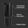 imageHydroJug Sport  Stainless Steel Tumbler with Straw Vacuum Insulated 40oz Leakproof Water Bottle Ergonomic Design Reusable Dishwasher Safe Rubber Base Durable for Gym or Outdoors Alumni RedBlack