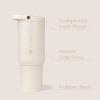 imageHydroJug Sport  Stainless Steel Tumbler with Straw Vacuum Insulated 40oz Leakproof Water Bottle Ergonomic Design Reusable Dishwasher Safe Rubber Base Durable for Gym or Outdoors Alumni RedCream