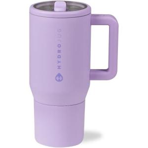 imageHydroJug Kids  20 oz Insulated Kids Water Bottle with Flip Straw ampamp Handle  LeakProof ampamp Durable  Perfect for School Sports Lunch Travel ampamp Camp Alumni RedLavender