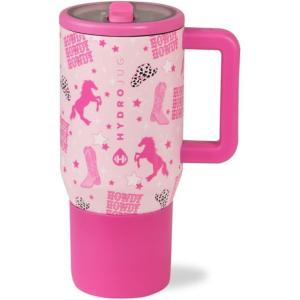 imageHydroJug Kids  20 oz Insulated Kids Water Bottle with Flip Straw ampamp Handle  LeakProof ampamp Durable  Perfect for School Sports Lunch Travel ampamp Camp Alumni RedCowgirl