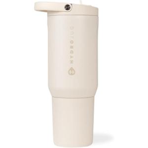 imageHydroJug Sport  Stainless Steel Tumbler with Straw Vacuum Insulated 40oz Leakproof Water Bottle Ergonomic Design Reusable Dishwasher Safe Rubber Base Durable for Gym or Outdoors Alumni RedCream
