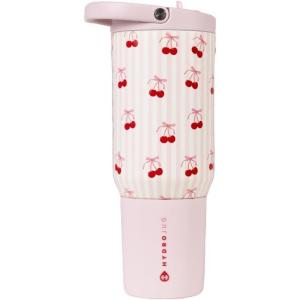 imageHydroJug Sport  Stainless Steel Tumbler with Straw Vacuum Insulated 40oz Leakproof Water Bottle Ergonomic Design Reusable Dishwasher Safe Rubber Base Durable for Gym or Outdoors Alumni RedSweet Cherry